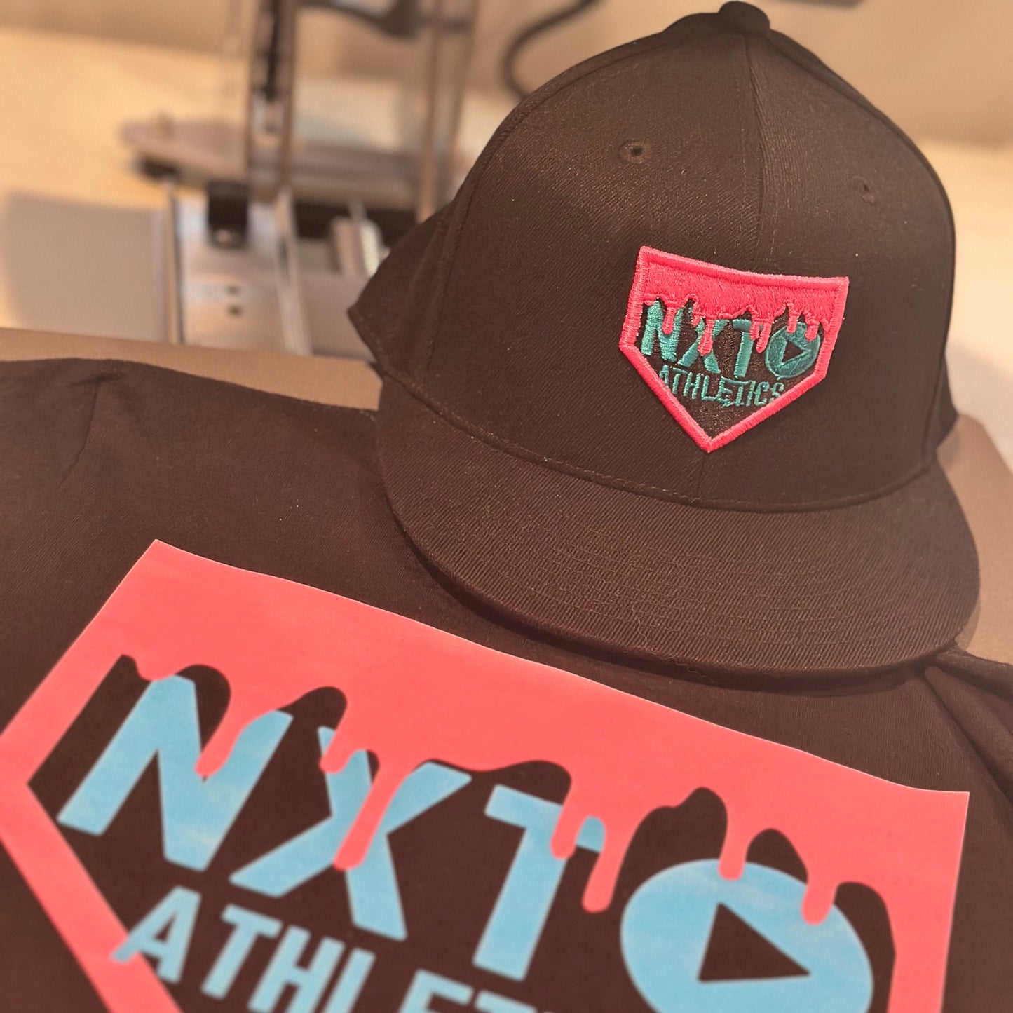 NXT Play Drip Fitted Flat Bill Hat