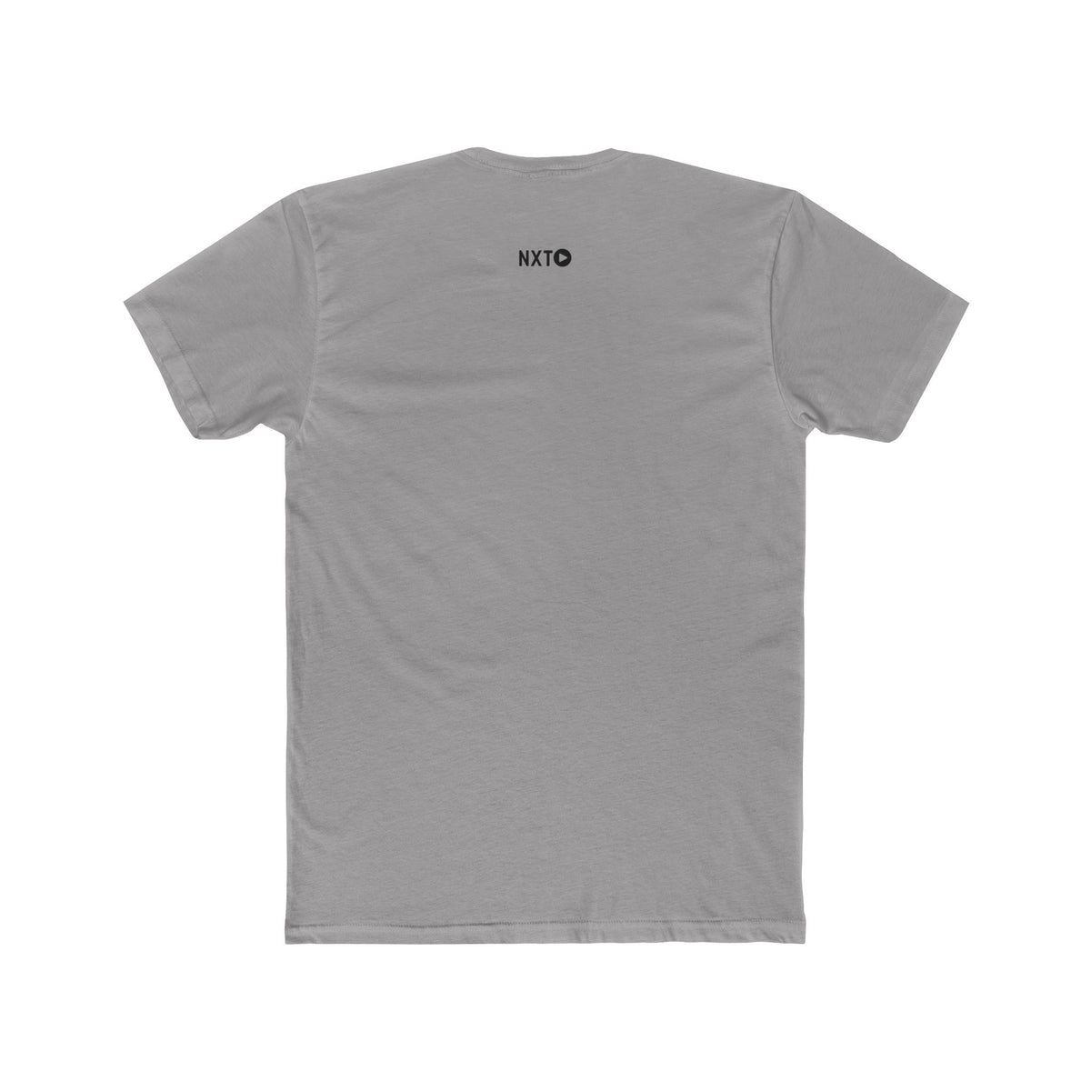 Gray NXT Play Athletics t-shirt, back view