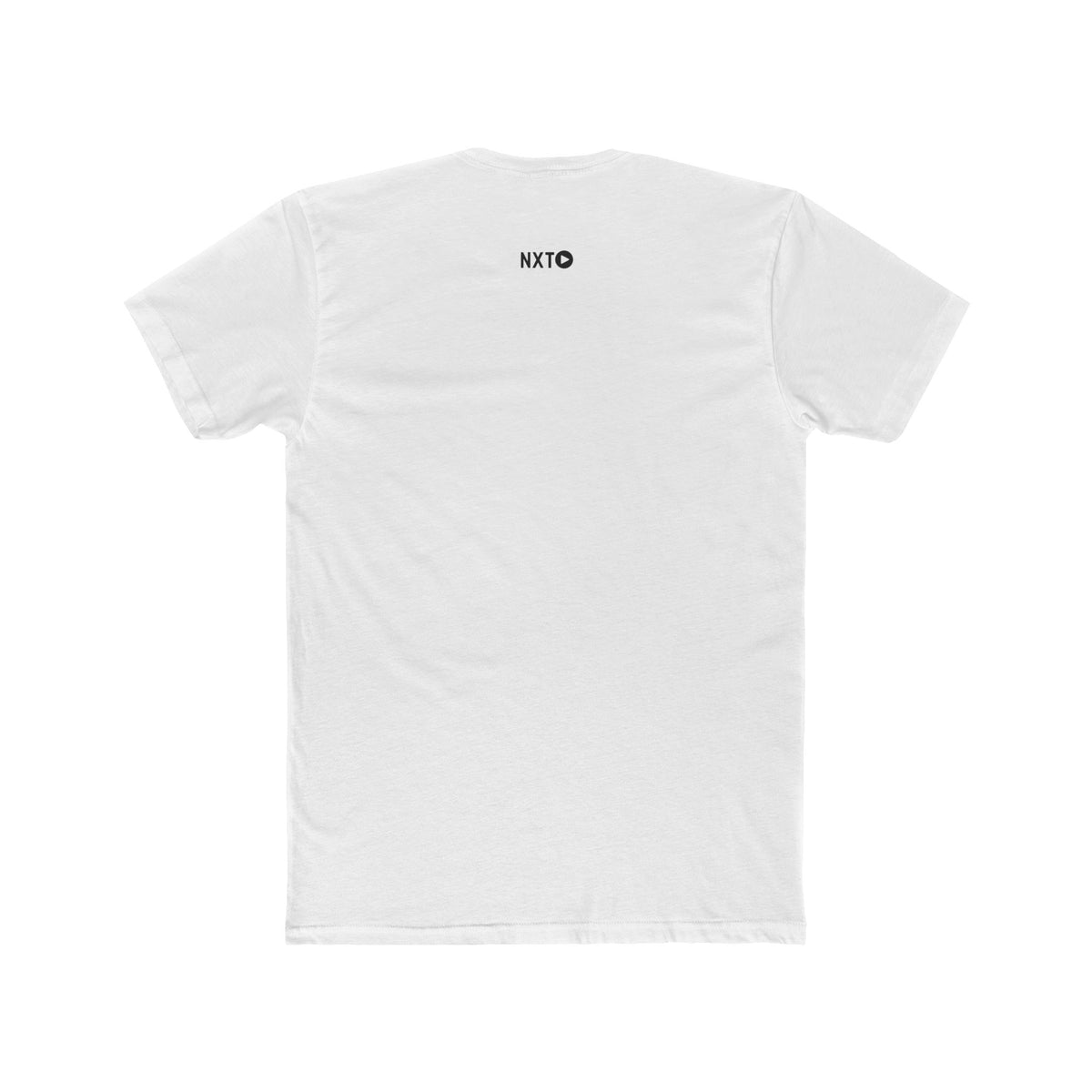 White NXT Play Athletics t-shirt, back view