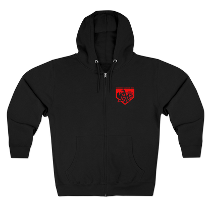 Athletics Baseball Drip Plate Zippered Hoodie