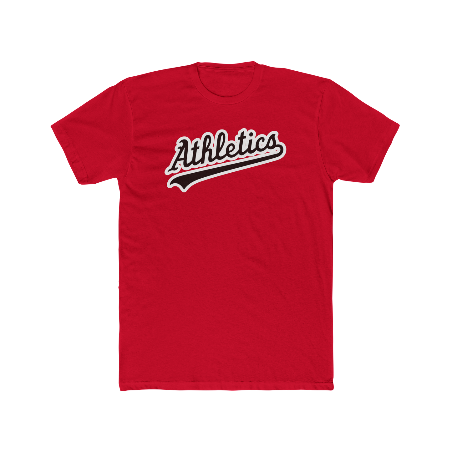 Athletics Baseball Script T-shirt
