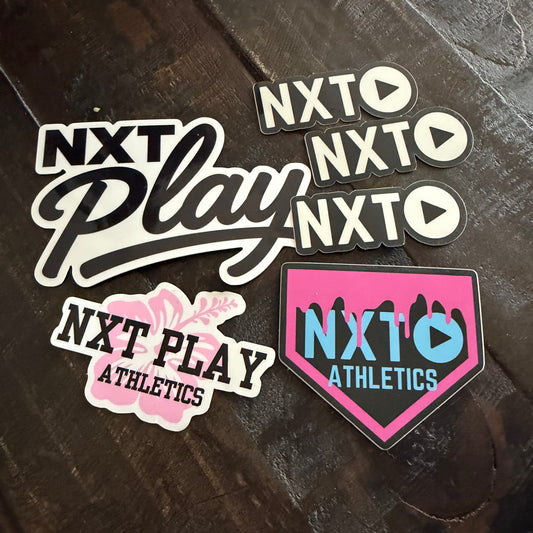 NXT Play Baseball & Softball Helmet Decal Sticker Pack - 6 Decals